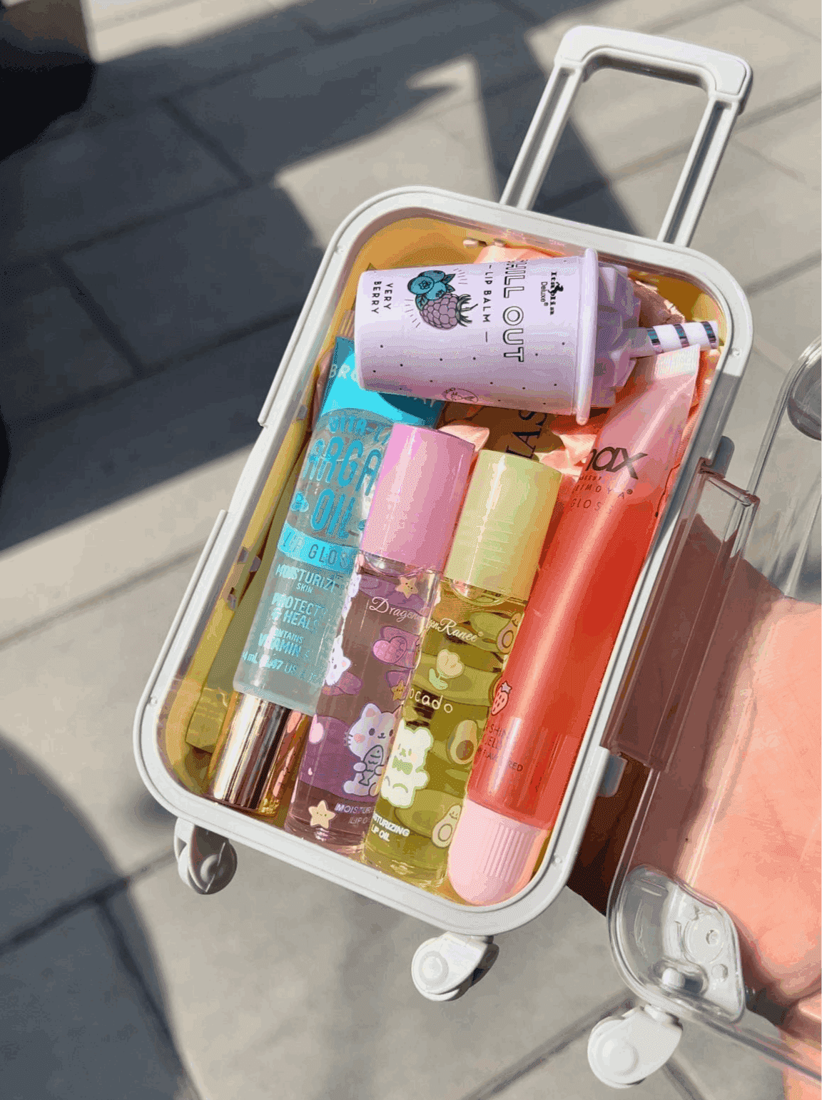 Unicorn Theme Mini Suitcase Lipgloss Bundle