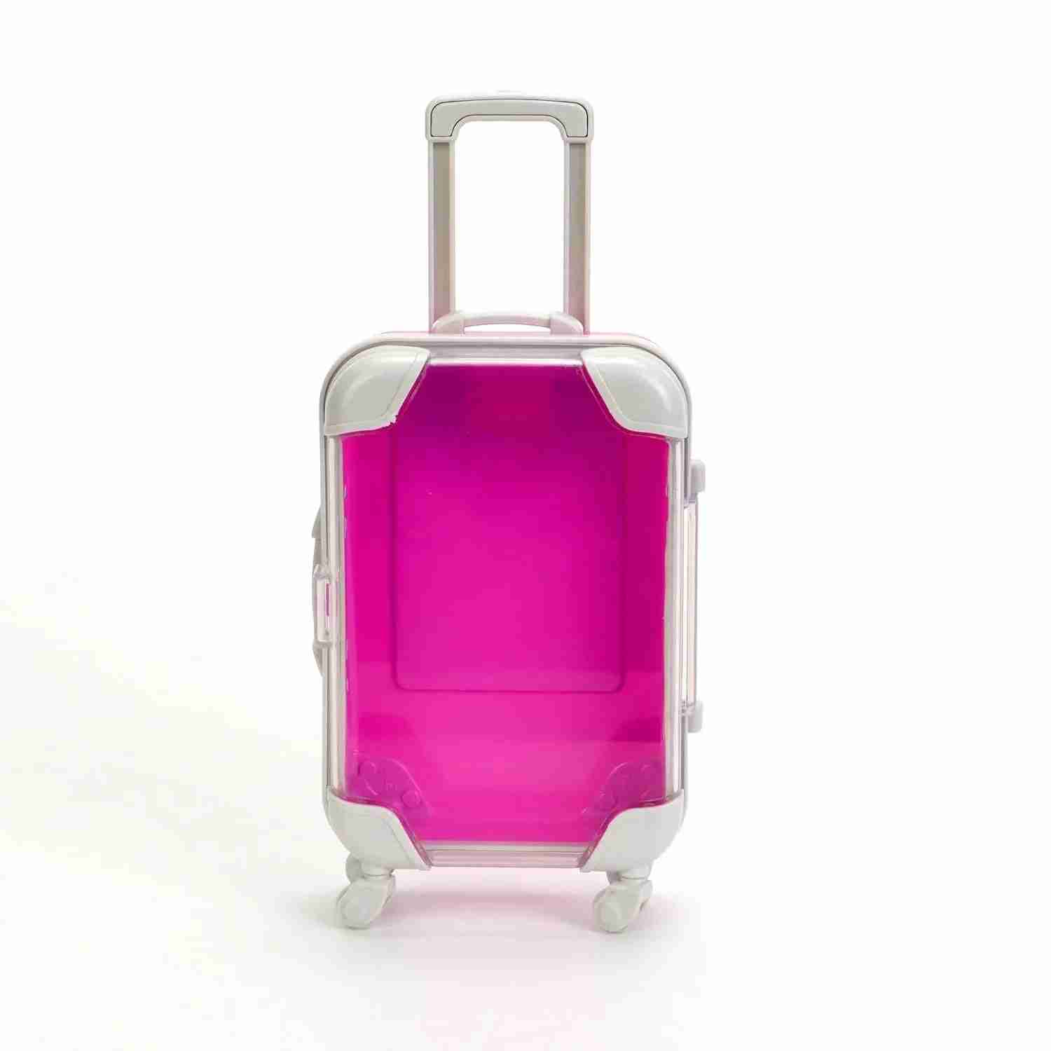 Colorful Mini Suitcase Travel Case Dark pink