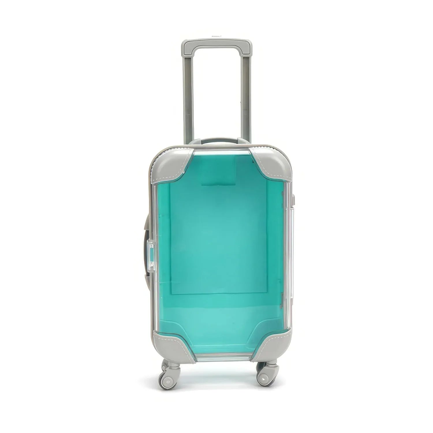Colorful Mini Suitcase Travel Case Green Teal