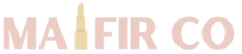 Logo of MAIFIR CO with a stylized letter 'I' in pink and yellow on a white background