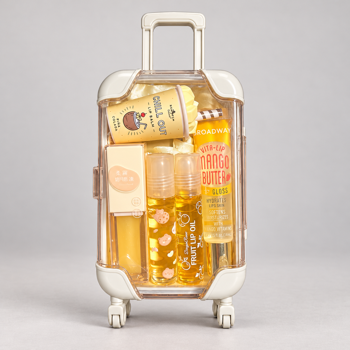 Mini Suitcase Lipgloss Bundle